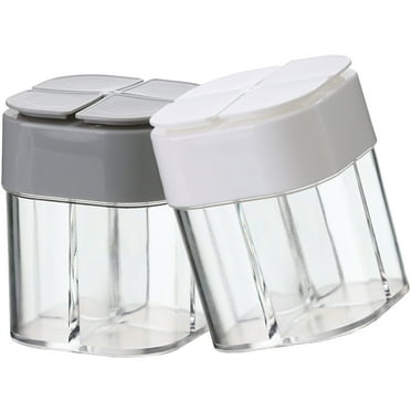 2 Pcs Barbecue Seasoning Jar Travel Salt Shaker and Pepper Shakers Mini Camping Spices Castor Multi Container