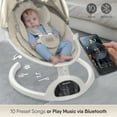 thumbnail image 3 of Babyomi Baby Swing for Infant, Electric Bluetooth Swing Rocker with 5 Sway Speeds& 10 nursery rhyme ,, beige, 3 of 7