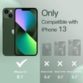 thumbnail image 2 of JETech Magnetic Silicone Case for iPhone 13 6.1-Inch, Compatible with MagSafe, Silky-Soft Touch Phone Cover with Camera Lens Full Protection (Midnight Green), 2 of 6