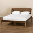 thumbnail image 1 of Baxton Studio Sadler Modern Walnut Brown Finished Wood Full Size Platform Bed, 1 of 8