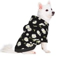 thumbnail image 2 of Fotbe Daisies Flowers Sudadera con Estampado para Perros Pequeños – Suéter con Capucha para Mascotas, Tela Suave de Forro Polar con Bolsillo-Large, 2 of 7