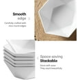 thumbnail image 5 of MITBAK 10 Ounce Porcelain Dessert Bowls | Set of 6 Diamond Shaped White Serving Bowl Plates For Ice Cream, dessert, snacks, Fruit, Salad, Small Side Dishes | Decorative Bowls Make An Excellent Gift, 5 of 6