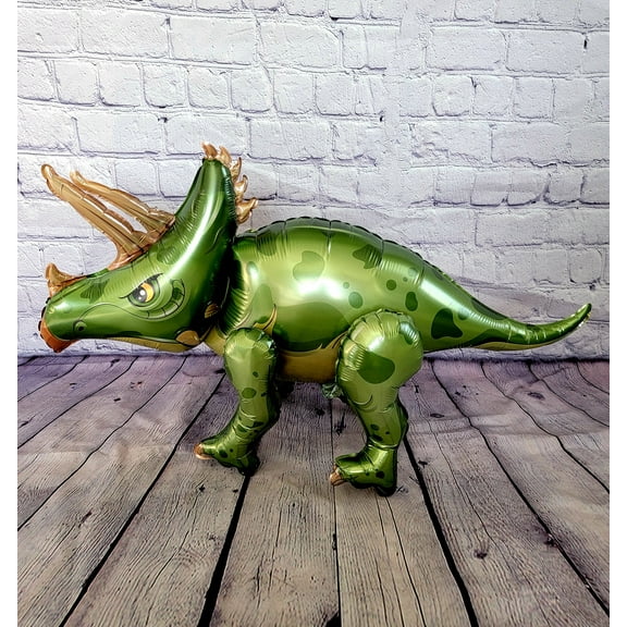 Dinosaur Balloon JUMBO Mylar Walking Foil Balloons - GREEN