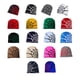 thumbnail image 4 of Minnieouse M Gorro unisex de tela de araña Gorros de moda para todos los gorros de gorro de tela de araña Gorros de punto Gorros Sombreros gris rojo, 4 of 6