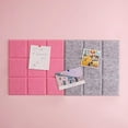thumbnail image 4 of Dragonus Pin Board Felt Board Tiles Self Adhesive Notice Board, Square Bulletin Board Sticky DIY Memo Boards for Wall Decorative, 4 of 5