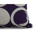 thumbnail image 2 of Simply Daisy, 18" x 18" ModCircles, Geometric Print Outdoor Pillow, Purple, 2 of 2