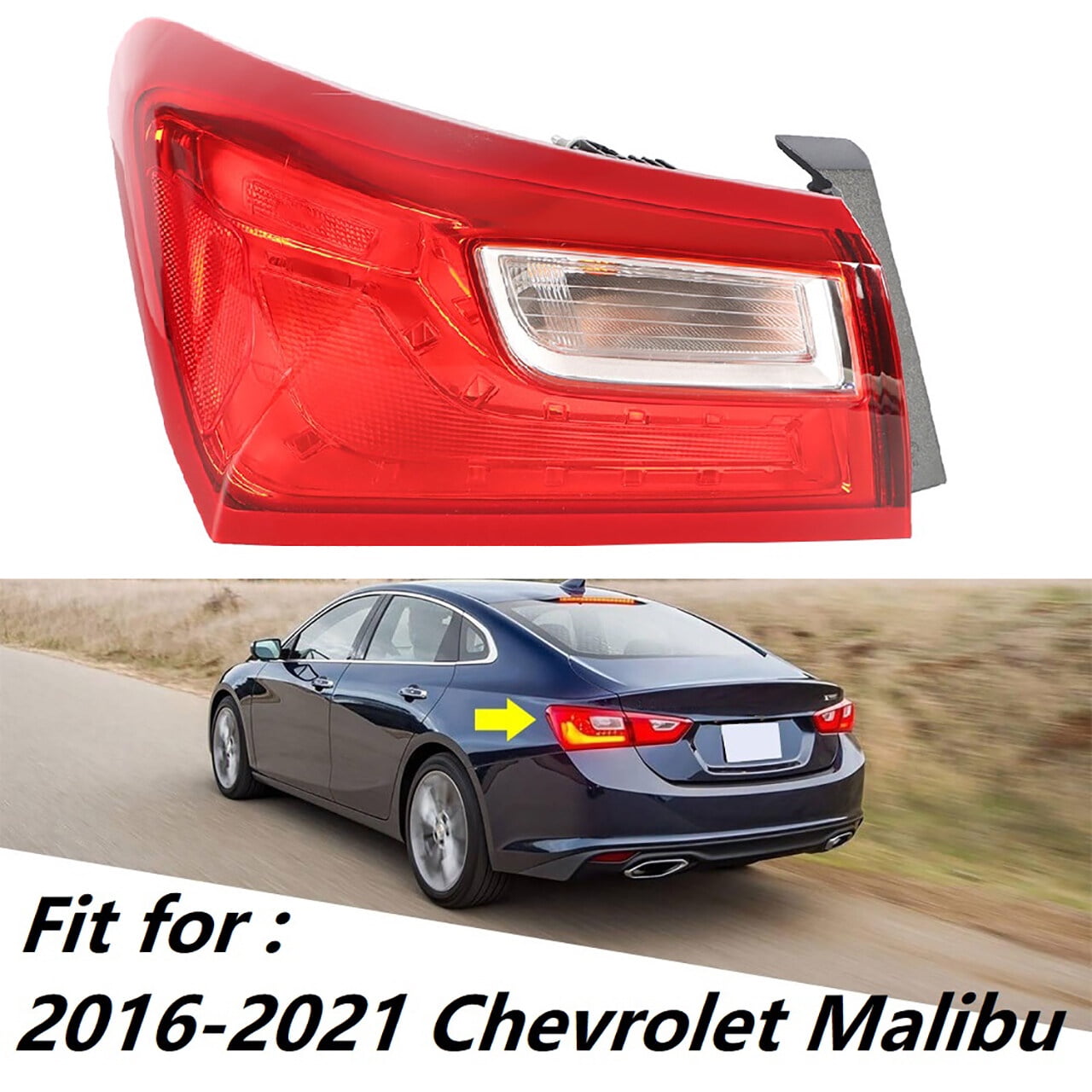 Rear Tail Light Lamp Housing Assembly Fit for Chevrolet Malibu