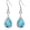 Turquoise, variant on Filigree Teardrop Earrings 925 Sterling Silver Filigree Black Onyx Moonstone Turquoise Lapis Lazuli Dangle Earrings Boho Jewelry Gifts for Women