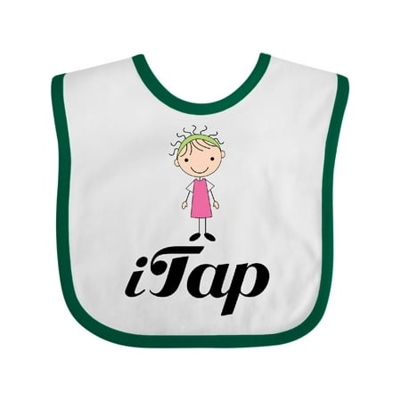 

Inktastic Tap Dancing Stick Girl Gift Baby Girl Bib