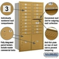 thumbnail image 2 of Salsbury Industries 4C Horizontal Mailbox 15 Door High Unit Double Column 18 Doors and 2 Parcel Lockers Rear Loading Private Access, 2 of 3
