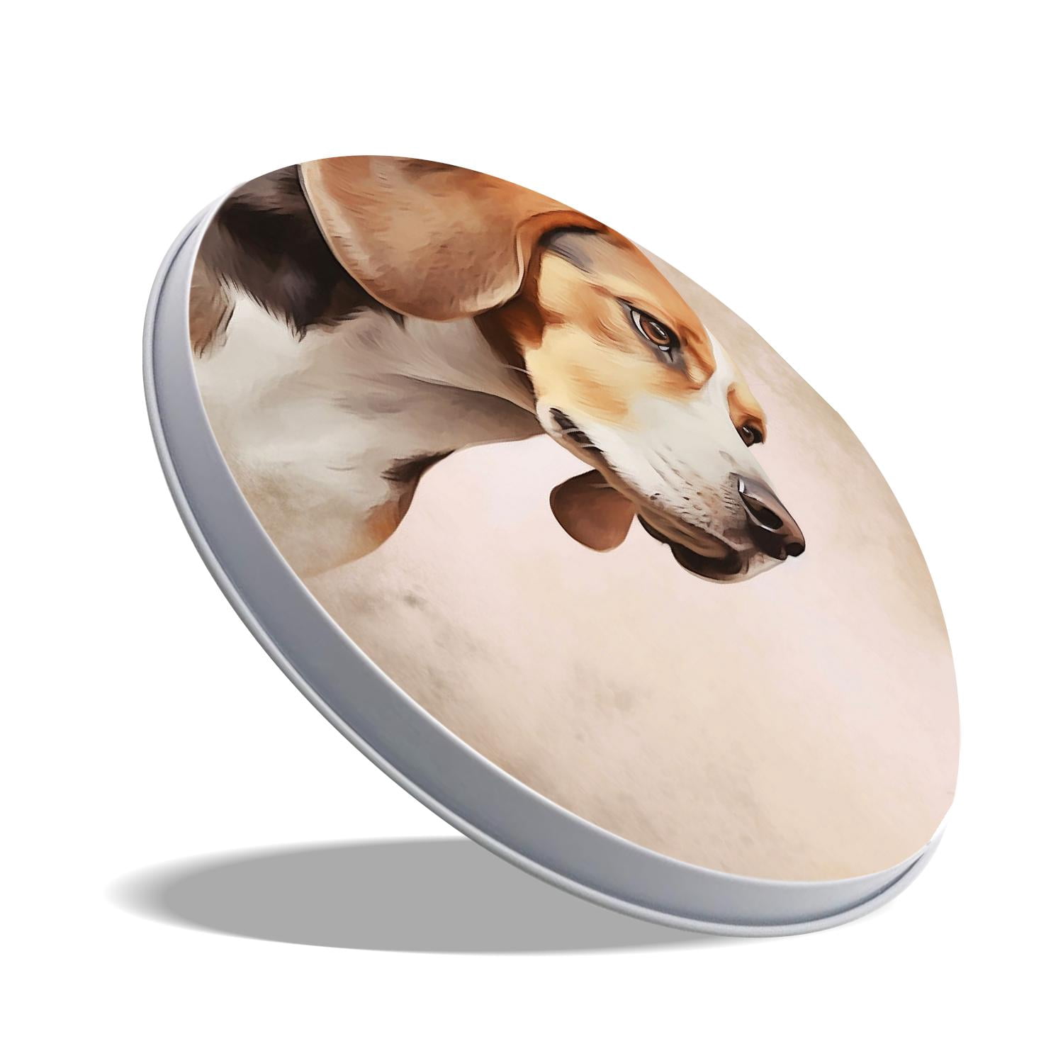 Decorative Stove Burner Covers 4 Pcs Metal Round Stove Burner Covers 8Inch And 10Inch for Home Decor Cooktop Decorative ,Beagle Dog Vintage Beautiful Design