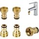 thumbnail image 5 of ZHAOCHENG Conector rápido de latón, 5 piezas, adaptador de conector de grifo antioxidante, adaptador de manguera roscada, adaptador universal, conector de grifo, 5 of 5