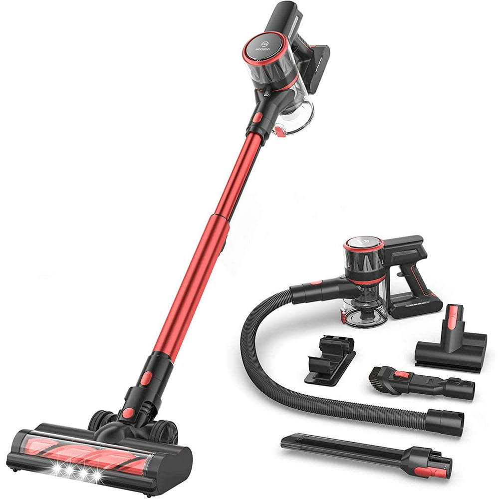 MOOSOO Cordless Vacuum Stick Vacuum Cleaner UltraQuiet with Brushless