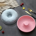 thumbnail image 5 of Silicone Donut Baking Molds, Non-Stick Ring Cake Baking Pans, Heat Resistant Donut Molds, DIY Doughnut Baking tools, Food-Grade Silicone Baking Pans, Home Kitchen Doughnut Molds,8.46 in,Pink, 5 of 6