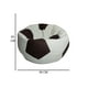 thumbnail image 4 of Puff Balón De Soccer LUNICS Confortable Blanco/Chocolate, 4 of 4