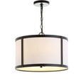 thumbnail image 3 of JONATHAN Y Thatcher 17" Metal LED Pendant Light, Oil Rubbed Bronze/White, 3 of 8