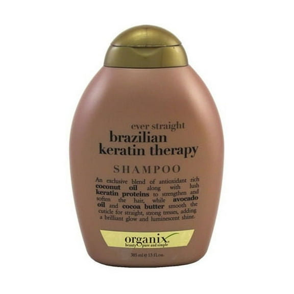 Organix Ever Straight Defrizzant Brazilian Keratin Therapy Shampoo - 13 Oz