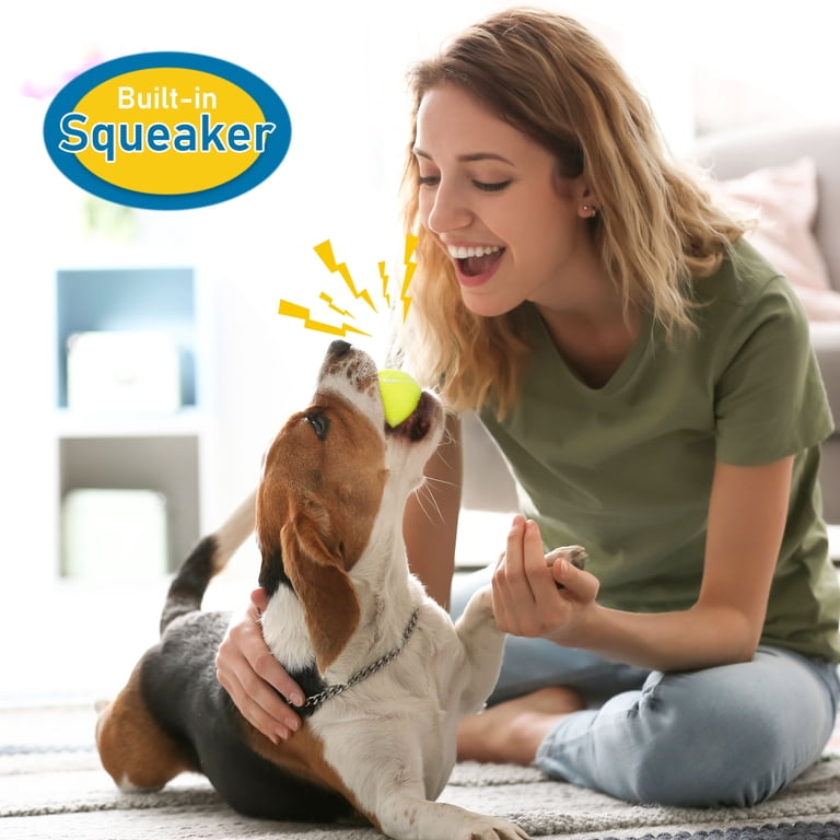 Prime Pets Tennis Balls with Squeakers Fetch Toy, 3 Pack 2.5 Inch photo 7