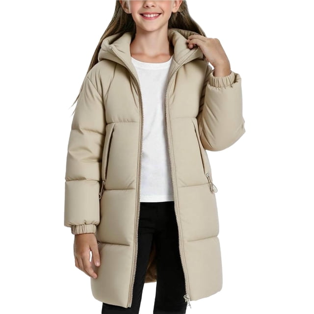 Veste Chaude Décontractée pour Adultes, Mi-Longue Extérieure, à Capuche, Poche Épaissie, Style Quotidien à la Mode
