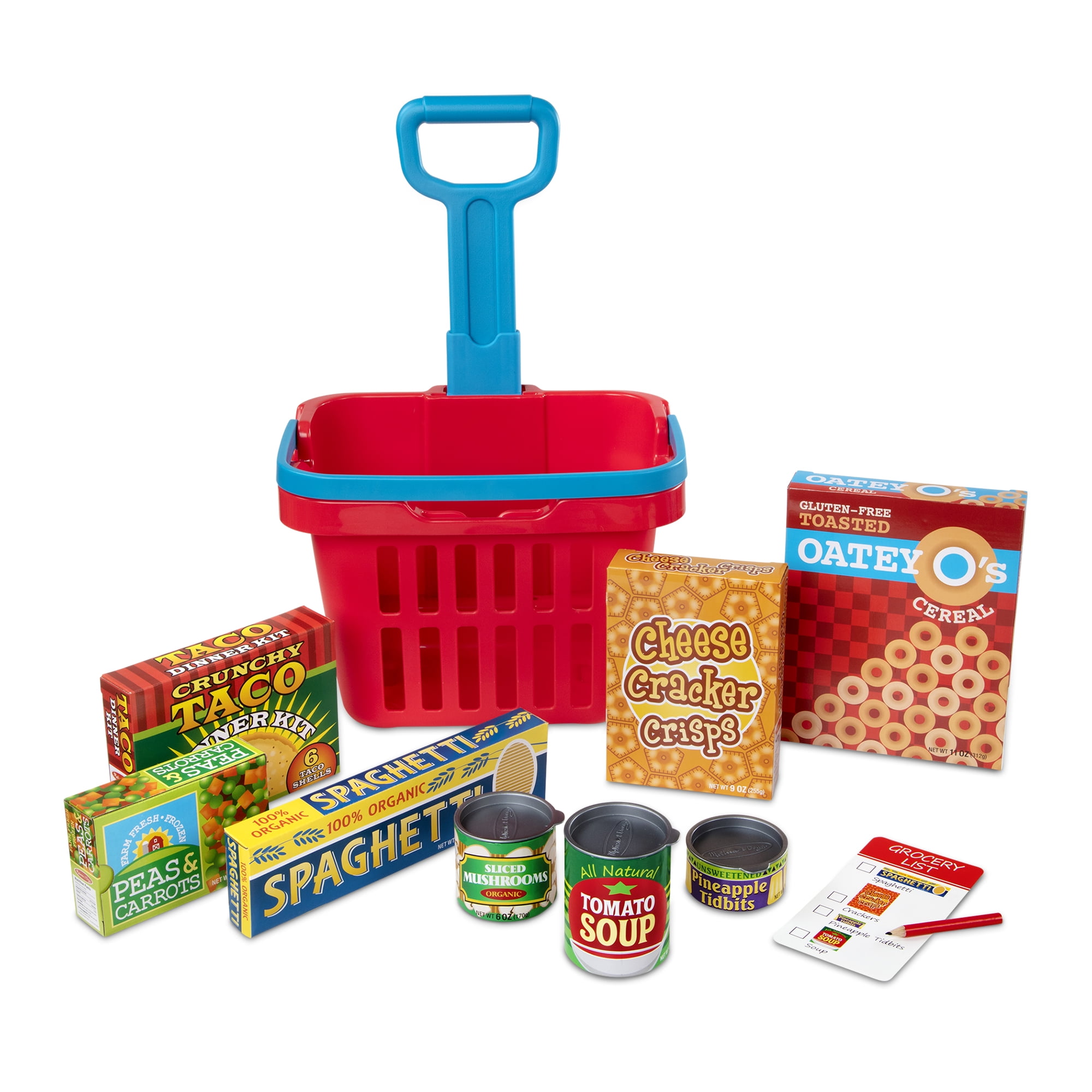 Melissa & Doug 5171 Grocery Basket With Play Food for sale online 