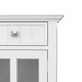 thumbnail image 5 of Simpli Home Acadian 36 inch Wide Solid Wood Transitional Entryway Storage Cabinet in White, 5 of 6