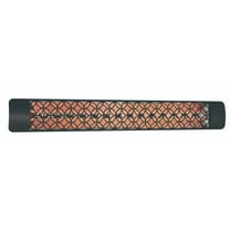 Eurofase Heating - 6000 Watt Electric Infrared Dual Element Heater-480 Voltage-Black Finish-Clover Decorative Fascia