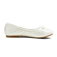 thumbnail image 2 of DREAM PAIRS Girls Dress Shoes Cute Bow Flower Girl Slip-on Ballet Flats (Little Kid/Big Kid), 2 of 5
