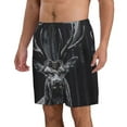thumbnail image 2 of Logiee Majestic Forest Stag Print Mens Swim Trunks Quick Dry Board Shorts,Breathable Hawaii Beach Shorts Swimwear Bathing Suits-X-Large, 2 of 6