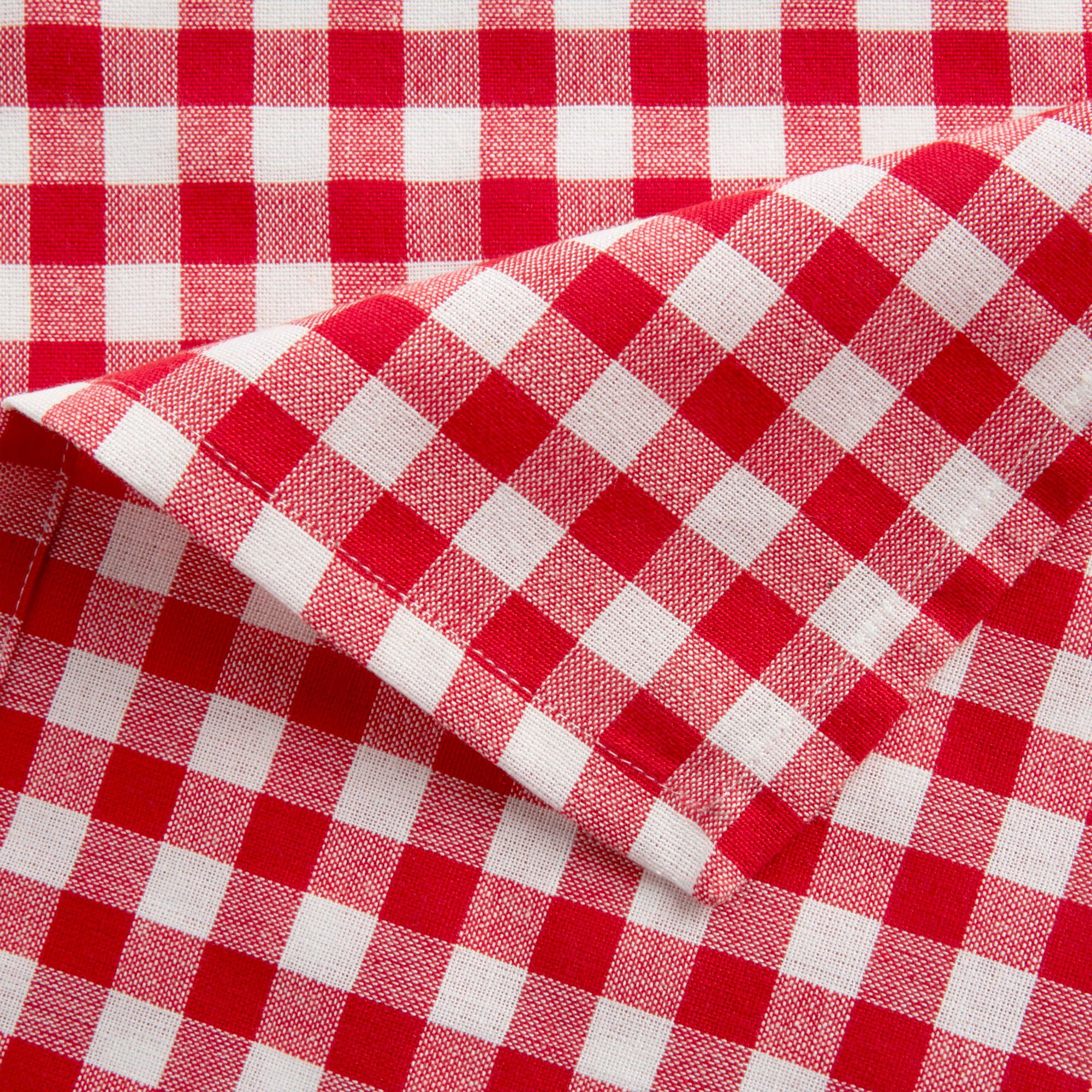 Servitex Flash-Dri Red And Black Gingham Checks Cotton In Packaging - Ruby  Lane