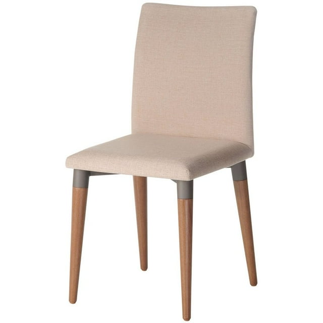 Manhattan Comfort Chaise d'Appoint Rembourrée Charles en Beige Foncé