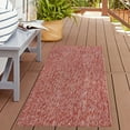 thumbnail image 6 of Rugs.com Outdoor Solid Collection Rug – 6 Ft Runner Rust Red Flatweave Rug Perfect For Hallways, Entryways, 6 of 7