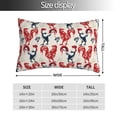 thumbnail image 2 of Pofeuu Roosters Print Polyester Microfiber Plush Pillowcases, Super Soft and Cozy Pillow Case Covers with Envelop Closure（Pillow core not included）-14"x20", 2 of 6