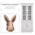 thumbnail image 3 of KAKOWELY 2pcs Rabbit Shaped Handle Drawer Knob Kitchen Cabinet Grip Furniture Accessory,1.93"X1.38"X1.02", 3 of 4