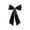 Black, variant on 2026 Christmas Indoor Home Decor 106x66cm Long Cute Fabric Large Bow Decor With Hanging Ribbon Multi-Color Big Bow Ornament For Curtain Tieback Door Wreath Wall Birthday Party