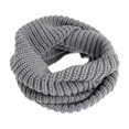 thumbnail image 4 of FELTECHELECTR 1Pack Warm Knitted Collar Scarf Light Grey 15.7x8.7x0.8in Winter Accessory For Women Men Boys Girls, 4 of 8