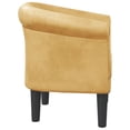 thumbnail image 2 of vidaXL Tub Chair Gold Faux Leather, 2 of 5