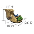 thumbnail image 3 of Design House 328153 11 in. Large Boot Planter, 3 of 5