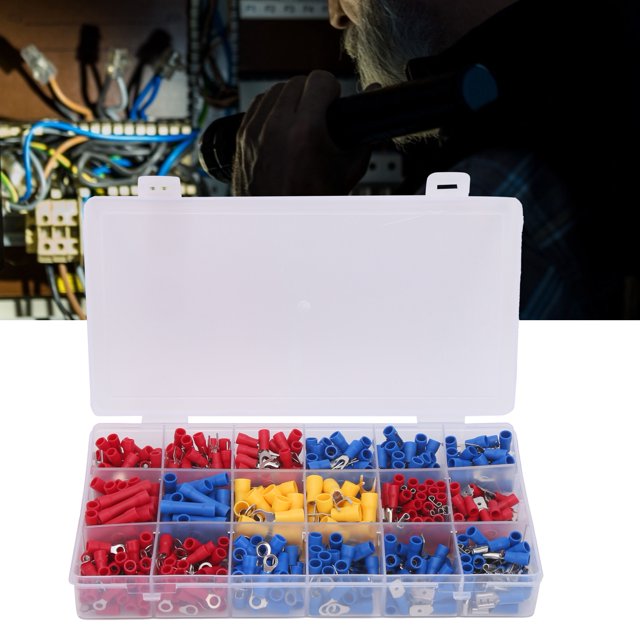Kit de Conectores de Cables NikouMX 520 Piezas Juego de Terminales Prensados en Frío