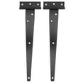 thumbnail image 1 of 2PCS 10 Inches T Shape Rustproof Iron Light Duty Shed Hinge Gate Strap Hinge Door Gates Hinges (Black), 1 of 8