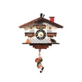 thumbnail image 2 of Alexander Taron 6.75" Engstler Battery-Operated Boy Swing Mini Size Cuckoo Wall Clock, 2 of 2