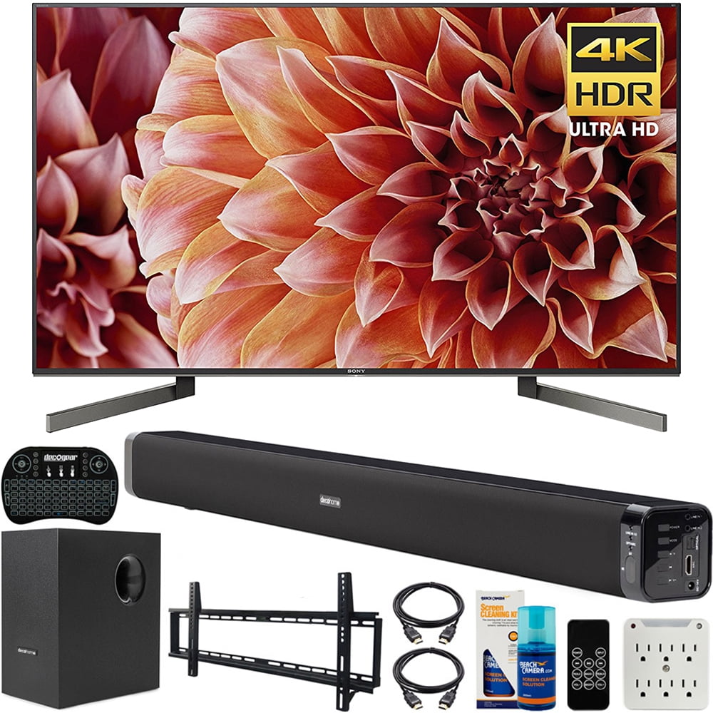 Sony XBR65X900F 65Inch 4K Ultra HD Smart LED TV Bundle with Deco Gear