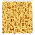 thumbnail image 3 of Ambesonne African Shower Curtain, Quirky Art Forms, 69"Wx84"L, Sand Brown Ginger, 3 of 3