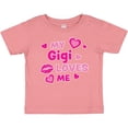 thumbnail image 3 of Inktastic Valentine's Day My Gigi Loves Me Hearts and Lips Boys or Girls Baby T-Shirt, 3 of 5