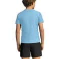 thumbnail image 5 of ITSAME Boys Swimwear Set Crewneck Tops and Swim Trunks Quick-Dry Beach Surfing Swimsuit 2-Piece Light Blue Size 5-6, 5 of 9