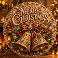 thumbnail image 6 of DIY Christmas Pearl Diamond Art Hanging Ornament Kit, Golden Bell Bow Holiday Hanging Ornament, Pearl‑Bead Diamond‑Painting Set for Adults & Kids Xmas DIY Projects, 6 of 6
