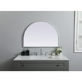 thumbnail image 3 of Elegant Decor Metal Frame Arch Mirror 33x24 Inch in Silver, 3 of 10