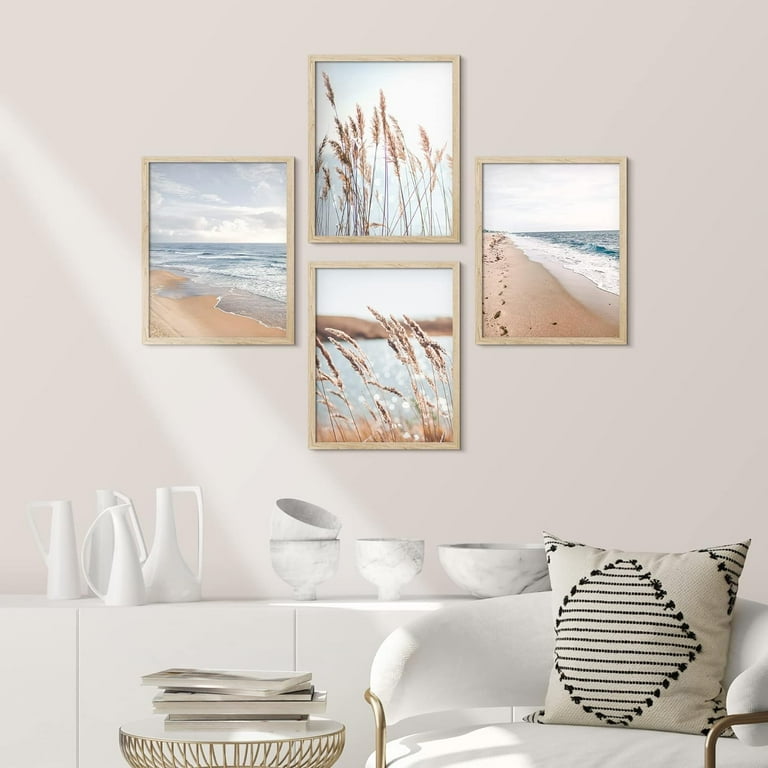 Beach decor wall art Set of 2, Giclee Print, 70s 2024 Sunset, Mid Century Modern, Retro Art, Office Decor, Abstract Landscape, Wall Art Set