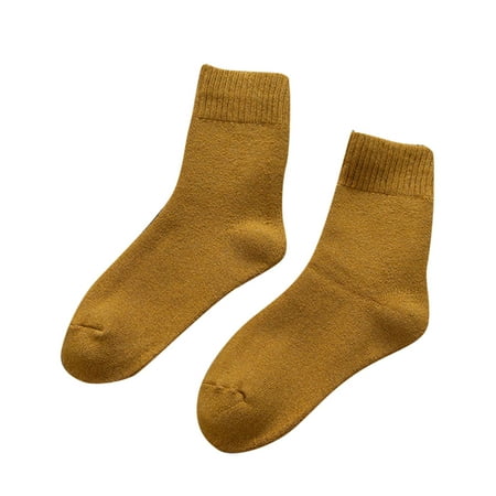 

Womens Socks Solid Color Mid Tube And Qinter All Long Tube Pure Colored Cotton Pile Sock