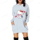 thumbnail image 3 of Sudadera con estampado de bloques de color de HELLO KITTY para mujer, moda informal, holgada, para oficina, manga larga, cuello redondo, sudaderas con capucha, tops de otoño, 3 of 5