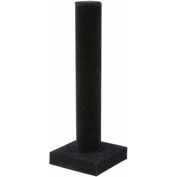 Plymor Black Velvet Vertical Bracelet Display Stand, 4.625" W x 13" H